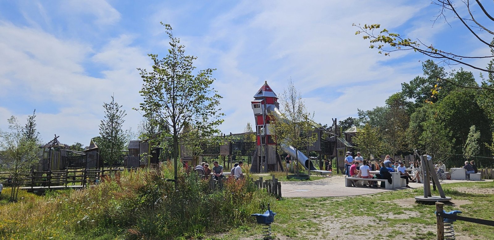Outdoor playground in Noordwijk Binnen on the cycling route home 2026